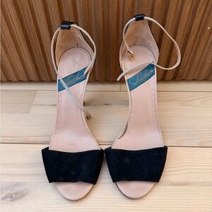 Lucchesi Black and Cream Heels
